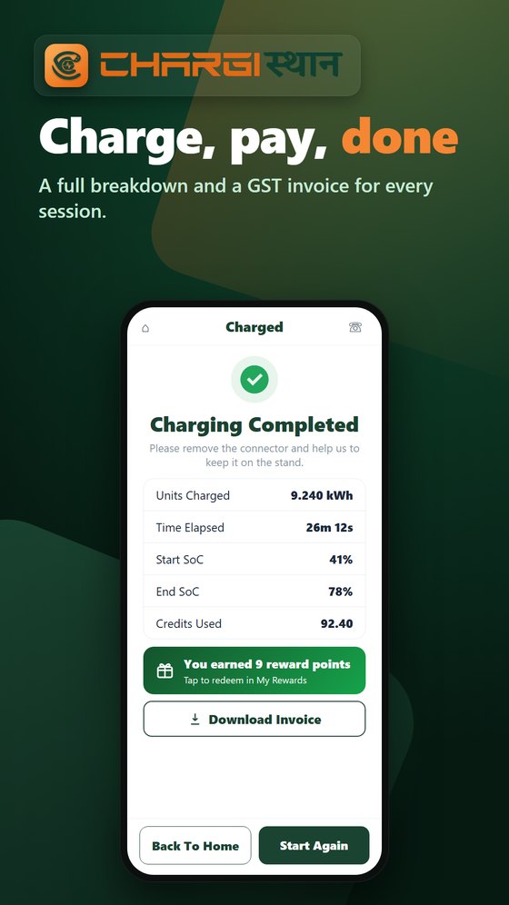 Session receipt and history